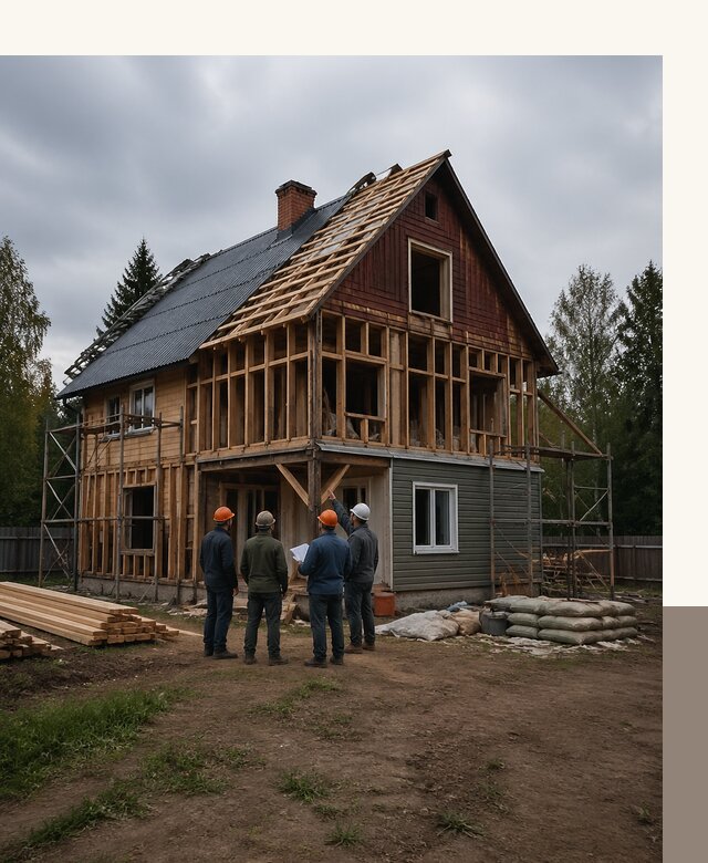 Реконструкция дачного дома в Бугульме под ключ с проектом