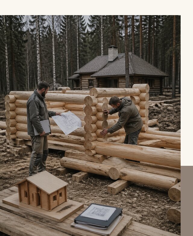 Проектирование и строительство домов из бревна в Бугульме